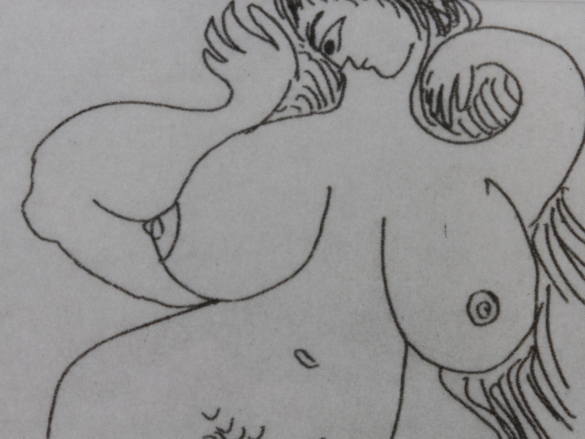 VOLLARD SUITE STYLE NUDE ETCHING BY PABLO PICASSO PIC-2